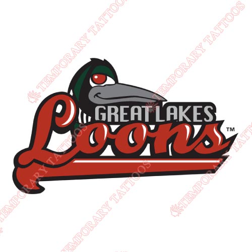 Great Lakes Loons Customize Temporary Tattoos Stickers NO.8103
